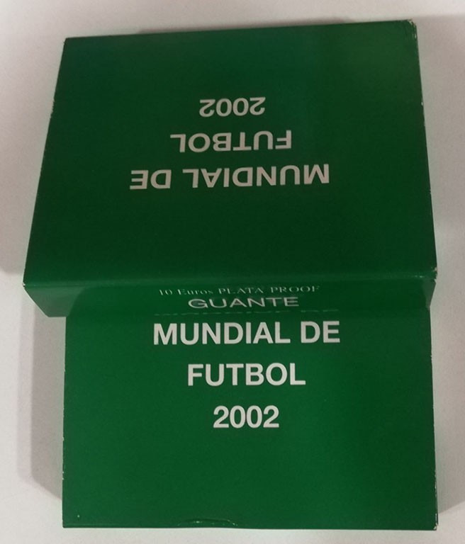Juan Carlos I
10 Euro. AR. 2002. Serie de 2 monedas. Mundial Fútbol 2002 (Pelot...