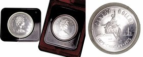 Canadá Isabel II
Dólar. AR. Lote de 3 monedas. 1974 y 1975 (2). SC.