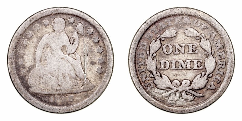 Estados Unidos 
Dime. AR. 1856. Rayas. 2.36g. KM.A63.2. RC.