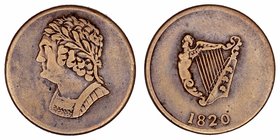 Irlanda 
Token. AE. 1820. 27.00mm. BC.