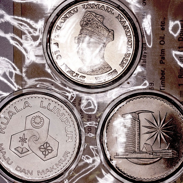 Malasia 
Dólar. Cuproníquel. 1969-1972. Set de 3 monedas. 10th Anniversary of K...