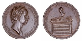 Medalla. AE. Antonius Raphael Mengs, pintor y filosofo. (1779). 37.00mm. Don 3584. Interesante. MBC+.