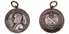 Medalla. AE. (Siglo XIX-XX). Napoleón Bonaparte. Con anilla. 34.00mm. MBC-.