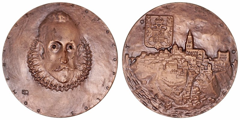 Medalla. AE. Domenicos Theotocopulos. Toledo. 223.55g. 80.00mm. EBC-.