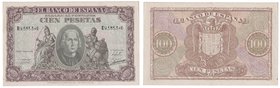 Estado Español, Banco de España
100 Pesetas. 9 enero 1940. Serie D. ED.438a. MBC+.