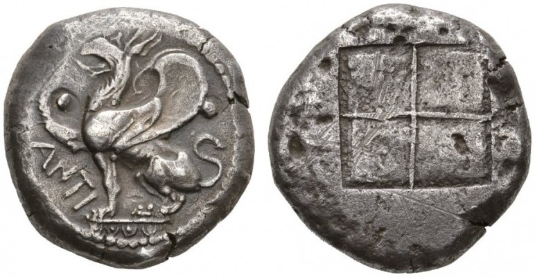 CLASSICAL COINS 
 THRACE 
 ABDERA 
 Octadrachm, about 540-520 BC. AR 29.60 g....