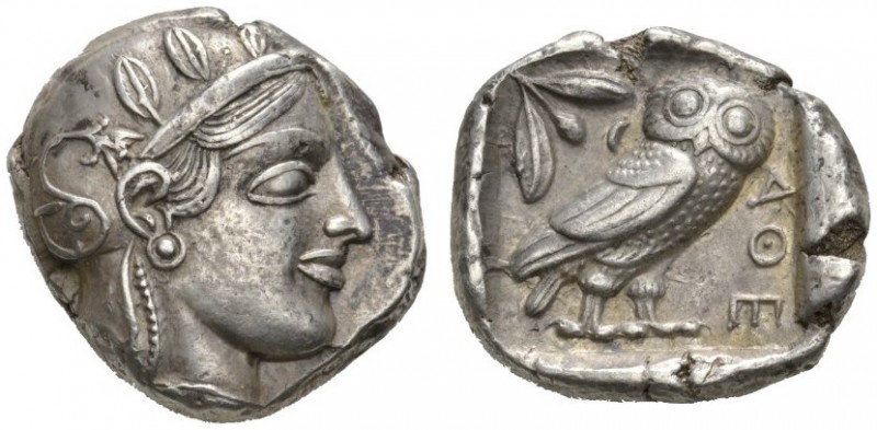 CLASSICAL COINS 
 ATTICA 
 ATHENS 
 Tetradrachm, about 440-430 BC. AR 17.01 g...