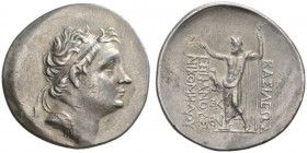 CLASSICAL COINS 
 KINGDOM OF BITHYNIA 
 NICOMEDES II EPIPHANES, king 149-128 BC. AR 16.62 g. Diademed head r. Rev. BASILEWS - EPIFANOUS / NIKOMHDOU ...