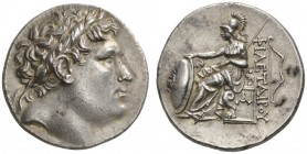CLASSICAL COINS 
 MYSIA 
 KINGDOM OF PERGAMUM 
 Tetradrachm. AR 17.01 g. Head of deified Philetaerus r., wearing diadem-entwined laurel wreath. Rev...