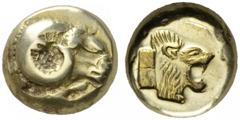 CLASSICAL COINS 
 ISLAND OF LESBOS 
 MYTILENE 
 Hecte, electrum, about 495-49...