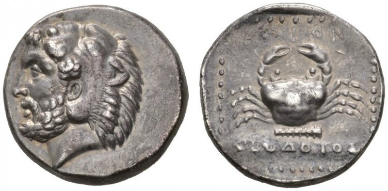 CLASSICAL COINS 
 ISLANDS OFF CARIA 
 COS 
 Tetradrachm, about 390-380 BC. AR...