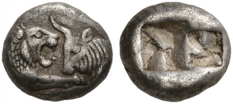CLASSICAL COINS 
 KINGDOM OF LYDIA 
 CROESUS, king 561-546 BC. Third stater, s...