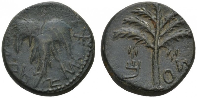 CLASSICAL COINS 
 IUDAEA 
 THE WAR UNDER BAR KHOKBA, AD 132-135 
 Middle bron...