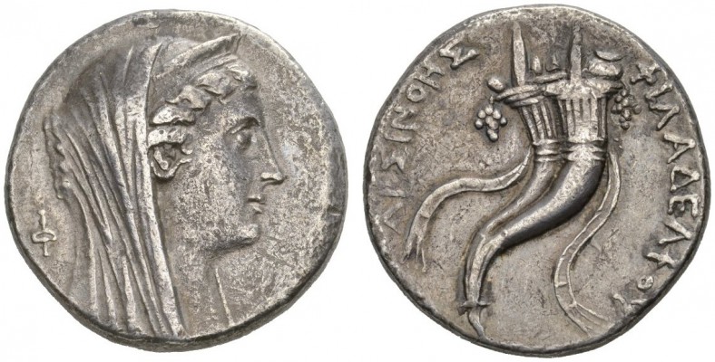 CLASSICAL COINS 
 PTOLEMAIC KINGDOM OF EGYPT 
 ARSINOE II, wife of Ptolemy II,...
