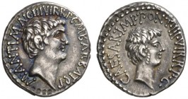 ROMAN COINS 
 IMPERATORIAL COINAGE 
 Marc Antony and Octavian . Denarius struck by M. Barbatius, quaestor, 41 BC. AR 3.72 g. M.ANT.IMP. AVG.III.VIR....