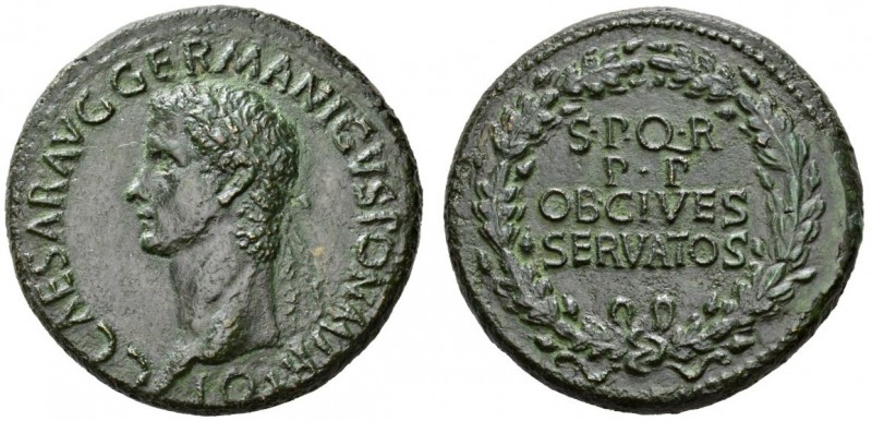 ROMAN COINS 
 IMPERIAL COINAGE 
 CALIGULA, 37-41. Sestertius, 37-38. AE 23.62 ...