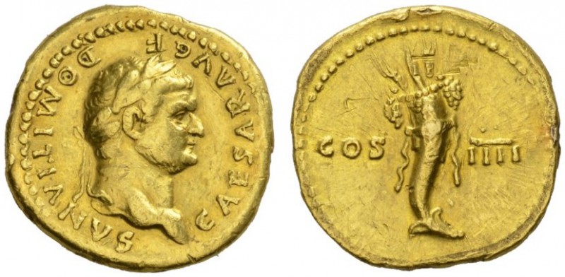 ROMAN COINS 
 IMPERIAL COINAGE 
 DOMITIANUS, Caesar under Vespasian, 69-81. Au...