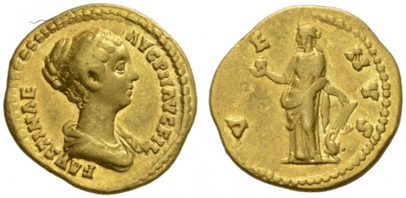 ROMAN COINS 
 IMPERIAL COINAGE 
 FAUSTINA THE YOUNGER, wife of M. Aurelius. Au...