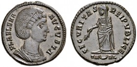 ROMAN COINS 
 IMPERIAL COINAGE 
 HELENA, mother of Constantine I, +328. Nummus, Arelate, about. 325-326. AE 3.46 g. FL A (sic !)ELENA - AVGVSTA Drap...