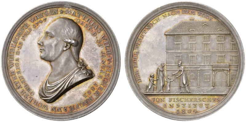 EUROPEAN COINS - VARIA 
 BALTIC STATES 
 RIGA, CITY 
 Silver medal 1804. By F...