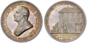 EUROPEAN COINS - VARIA 
 BALTIC STATES 
 RIGA, CITY 
 Silver medal 1804. By F. W. Loos. Commemorating the death of M. W. von Fischer. H.-Cz 6611; S...