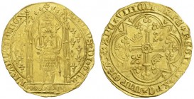 COLLECTION GALLIA DES MONNAIES FRANCAISES 
 FRANCE ROYALE 
 ROYAUME 
 Charles V, 1364-1380. Franc à pied s.d. (émission du 20 avril 1365). KAROLVS ...
