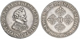 COLLECTION GALLIA DES MONNAIES FRANCAISES 
 FRANCE ROYALE 
 ROYAUME 
 Henri IV, 1589-1610. Piéfort du Franc 1607 A, Paris. HENRICVS IIII D G FRANCO...