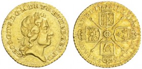 EUROPEAN COINS - VARIA 
 GREAT BRITAIN 
 UNITED KINGDOM 
 1/4 Guinea 1718, London. Fr. 331; Spink 3638. 2,05 g.
 GOLD. Extremely fine