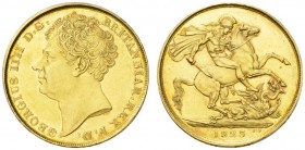 EUROPEAN COINS - VARIA 
 GREAT BRITAIN 
 UNITED KINGDOM 
 George IV, 1820-1830. 2 Pounds 1823, London. Fr. 375; Spink 3798. 15,91 g.
 GOLD. Extrem...