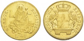 EUROPEAN COINS - VARIA 
 ITALIA 
 GENOVA 
 Da 48 Lire 1796 (coniati nel 1814). Con stella dopo la data. DUX ET GUB REIP GENU. Stemma coronato tra d...