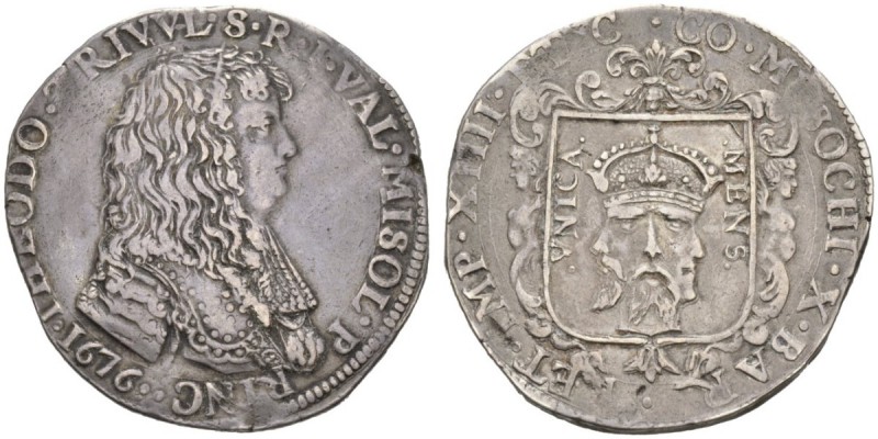 EUROPEAN COINS - VARIA 
 ITALIA 
 RETEGNO 
 Filippo stretto 1676. THEODORVS T...
