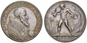 EUROPEAN COINS - VARIA 
 ITALIA 
 VATICANO 
 Paolo III, 1534-1549. Medaglia d'argento Anno XVI (1550). Opus Alessandro Cesati. Alessandro Farnese, ...
