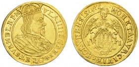 EUROPEAN COINS - VARIA 
 POLAND 
 THORN 
 City. Ducat 1634. In the name of Wadislaw IV, Vasa (1632-1648). VLA IIII D G REX POL ET SVE M D L R P M. ...