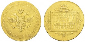 DEUTSCHLAND - GERMANIA 
 HAMBURG 
 STADT 
 2 Dukaten 1794. Mit Titel Franz II. Münzmeister Otto Heinrich Knorre. Fr. 1135; Gaed. 66. 6,95 g.
 GOLD...