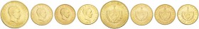 COINS & MEDALS FROM OVERSEAS 
 CUBA 
 Republic, since 1902. 20 Pesos, 10 Pesos, 5 Pesos and 2 Pesos 1915 and 1916. Fr. 1, 3, 5, 6; K./M. 17, 19, 20,...
