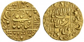 COINS & MEDALS FROM OVERSEAS 
 INDIA 
 MUGHAL EMPIRE 
 Shah Jahan I, 1628-1658. Mohur AH 1047, Year 13 (1640/1641), Surat. K./M. 260.15. 10,91 g.
...