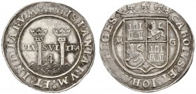COINS & MEDALS FROM OVERSEAS 
 MEXICO 
 Carlos und Juana, 1504-1555. 4 Reales n.d. (1542/1555). Assayer G (M-G, Juan Gutierrez). K./M. 18. 13,74 g....