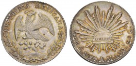 COINS & MEDALS FROM OVERSEAS 
 MEXICO 
 Republic, 1867-1905. 8 Reales 1894 Mo, Mexico City. Grove 3969. 27,09 g.
 Rare in this quality. Choice unci...