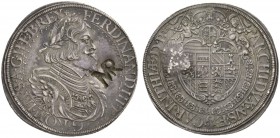 COINS & MEDALS FROM OVERSEAS 
 MOZAMBIQUE 
 PORTUGUESE COLONY 
 Reichstaler 1638, St. Veit. Countermark MR apposed to a Reichstaler from Emperor Fe...