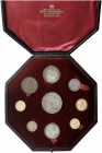 COINS & MEDALS FROM OVERSEAS 
 SOUTH AFRICA 
 Republic Coin set: Pond 1898 (Fr. 2; K./M. 10.2), 2 x 1/2 Pond: 1894, 1895 (Fr. 3; K./M. 9.2), 5 Shill...