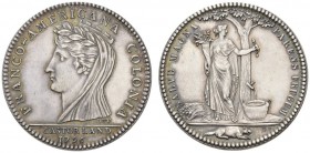 COINS & MEDALS FROM OVERSEAS 
 USA 
 TOKENS 
 Castorland Silver medal 1796. Restrike made around 1830. Breen 1064; Lecompte 195. 11,93 g.;
 32 mm....