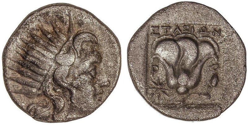 GREEK COINS
Dracma. 190-170 a.C. MAGISTRADO STASION. RODAS. ISLAS DE CARIA. Anv...