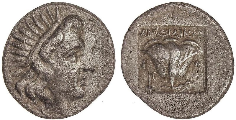 GREEK COINS
Dracma. 190-170 a.C. MAGISTRADO ANAXIDIKOS. RODAS. ISLAS DE CARIA. ...