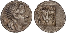 GREEK COINS
Dracma. 190-170 a.C. MAGISTRADO ANAXIDOTOS. RODAS, ISLAS DE CARIA. Anv.: Cabeza radiada de Helios a derecha. Rev.: ANA¶I¶OTO¶encima, P - ...