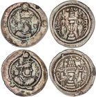 SASSANIDS COINS
Lote 2 monedas Dracma. PEROZ y KHUSRO I. Anv.: Busto coronado con korymbos a derecha, leyenda en Pahlavi alrededor. Rev.: Altar del f...