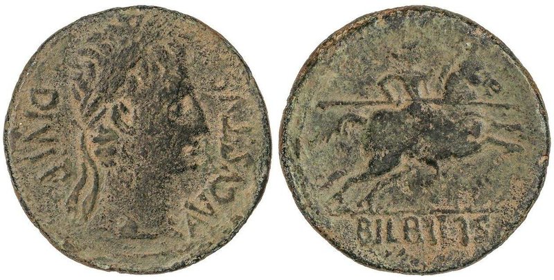 CELTIBERIAN COINS
As. 27 a.C.-14 d.C. ÉPOCA DE AUGUSTO. BILBILIS (CALATAYUD, Za...