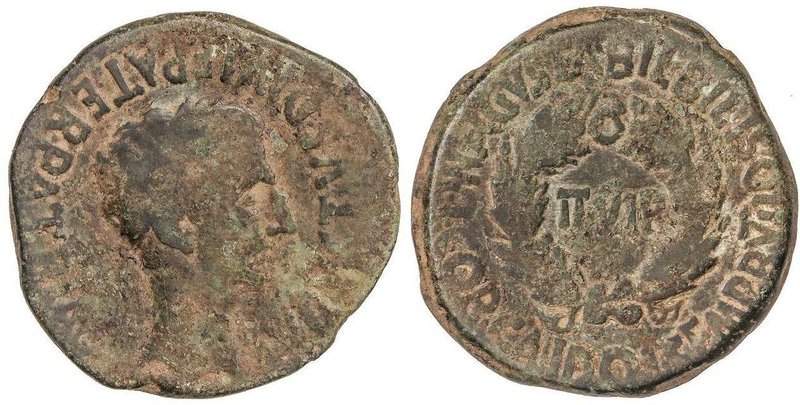 CELTIBERIAN COINS
As. 27-14 d.C. ÉPOCA DE AUGUSTO. BILBILIS (CALATAYUD, Zaragoz...