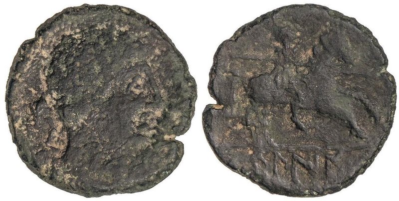 CELTIBERIAN COINS
As. 120-20 a.C. CELÍN (CAUDETE DE LAS FUENTES, Valencia). Anv...