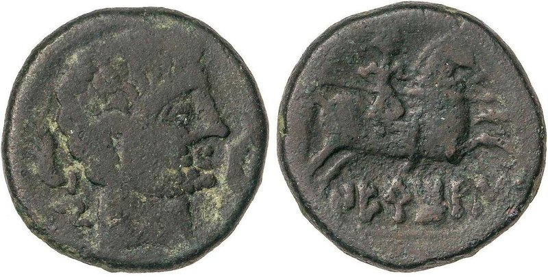 CELTIBERIAN COINS
As. 120-20 a.C. NERTOBIS (CALATORAO, Zaragoza). Anv.: Cabeza ...