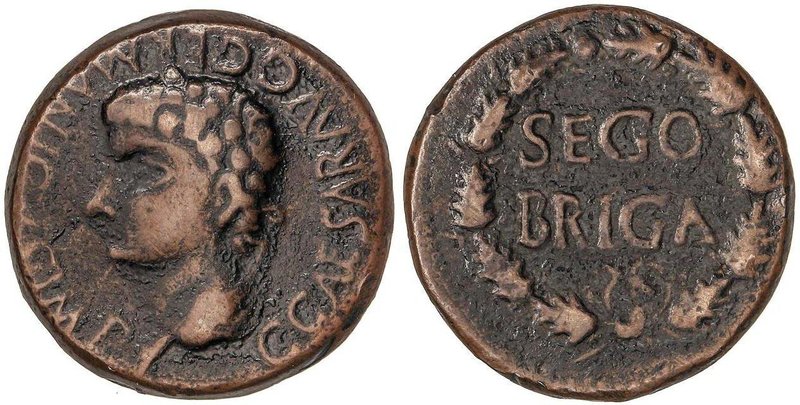 CELTIBERIAN COINS
As. ÉPOCA DE CALÍGULA. SEGOBRIGA (SAELICES, Cuenca). Anv.: C....